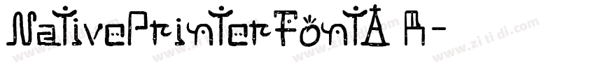NativePrinterFontA R字体转换